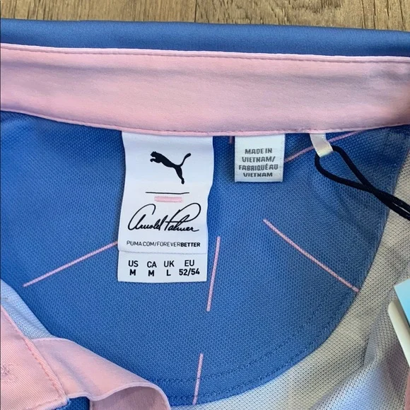 NWT PUMA X Arnold Palmer Golf Performance Polo Shirt Men’ Medium - Picture 2 of 10